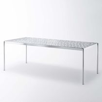 Contemporary table / aluminum / aluminum...
