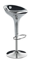 Contemporary bar stool / cast aluminum /...