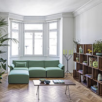 Contemporary coffee table / beech / American...