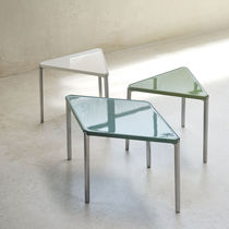 Contemporary coffee table / cast aluminum...