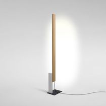 Floor-standing lamp / iron / oak / lacquered...