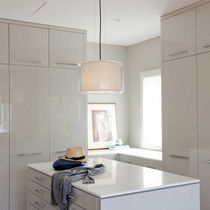 Pendant lamp / glass / blown glass / cotton
