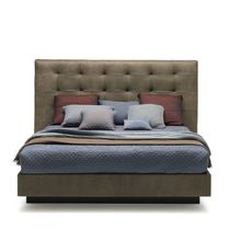 Double bed / contemporary / upholstered...