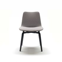 Contemporary chair / fabric / leather /...