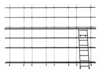 Contemporary bookcase / lacquered wood /...