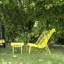 Contemporary armchair / polyethylene / steel...