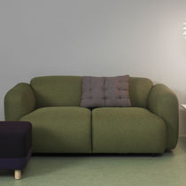 Contemporary sofa / fabric / 2-person /...