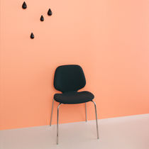 Contemporary chair / upholstered / stackable...