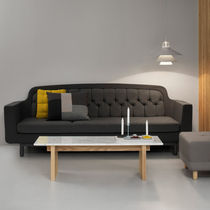 Contemporary coffee table / ash / marble...