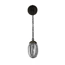 Contemporary wall light / bronze / glass...