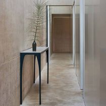 Contemporary sideboard table / steel / plaster...