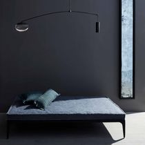 Contemporary bench / leather