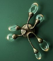 Original design wall light / bronze / glass...