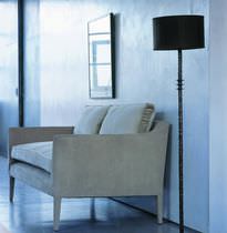 Traditional sofa / velvet / linen / leather