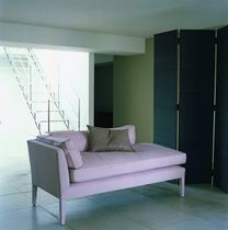 Contemporary daybed / fabric / leather /...