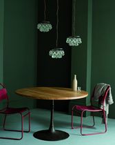 Pendant lamp / contemporary / glass / bronze