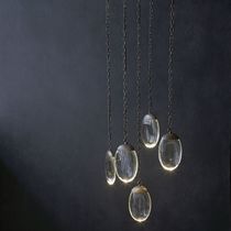 Pendant lamp / contemporary / glass / LED