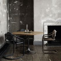 Contemporary dining table / oak / bronze...