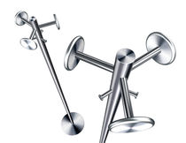 Floor coat rack / contemporary / stainless...