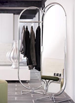 Free-standing mirror / contemporary / oval...