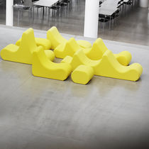 Contemporary footrest / fabric
