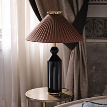 Table lamp / metal / wooden / contemporary