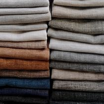 Upholstery fabric / plain / polyester /...