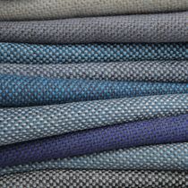 Upholstery fabric / plain / wool / fire-rated