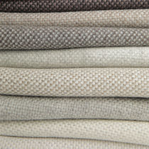 Upholstery fabric / plain / wool / fire-rated