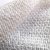 Curtain fabric / plain / polyester / washable