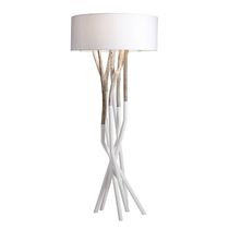 Floor-standing lamp / fabric / wooden /...