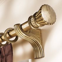 Wooden curtain rod