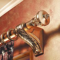Wooden curtain rod