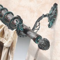 Brass curtain rod