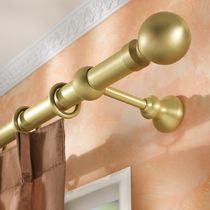 Brass curtain rod