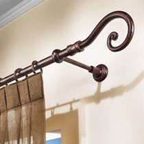 Iron curtain rod