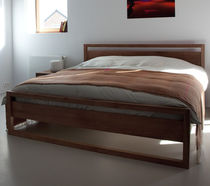 Double bed / contemporary / teak / 180x200...