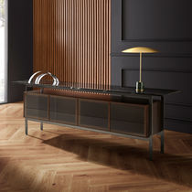 Modern sideboard table / wooden / steel...