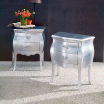 Classic bedside table / solid wood / rectangular...