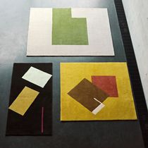 Contemporary rug / patterned / wool / rectangular