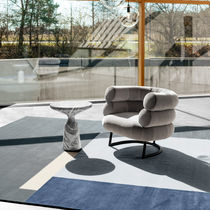 Contemporary side table / marble / marble...