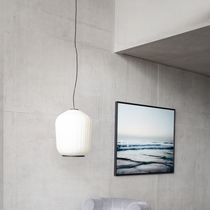 Pendant lamp / aluminum / glass / contemporary