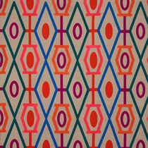 Curtain fabric / patterned / linen / acrylic