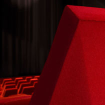 Upholstery fabric / plain / mohair / acoustic