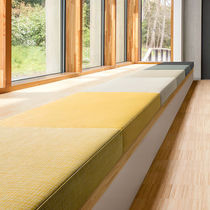Upholstery fabric / plain / cotton / polyester