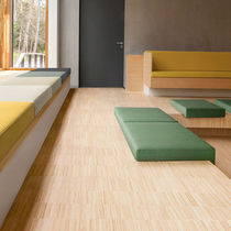 Upholstery fabric / plain / cotton / polyester