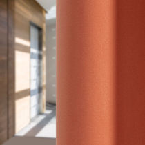 Curtain fabric / plain / polyester / acrylic