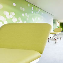 Upholstery fabric / plain / polyester /...