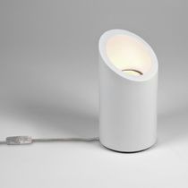 Floor lamp / contemporary / plaster / halogen