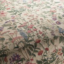 Upholstery fabric / floral / cotton / polyester